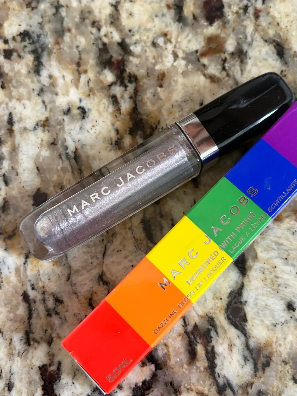 ⚡️❄️Marc Jacob’s Silver Surf Enamored Dazzling Lip Gloss